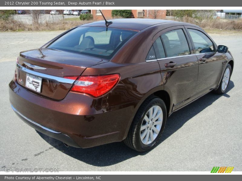 Deep Auburn Pearl / Black 2012 Chrysler 200 Touring Sedan