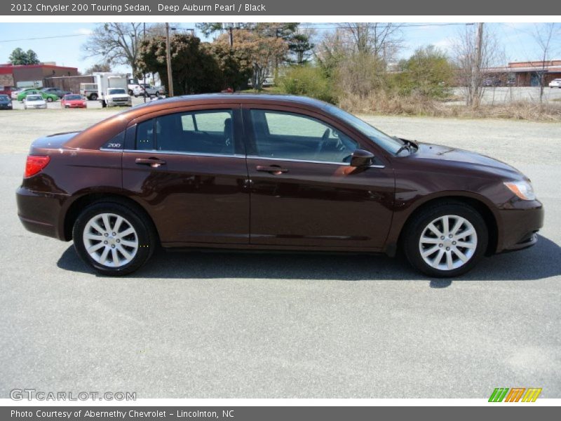 Deep Auburn Pearl / Black 2012 Chrysler 200 Touring Sedan