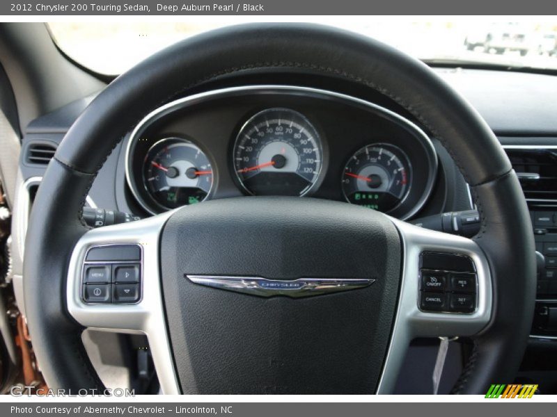 Deep Auburn Pearl / Black 2012 Chrysler 200 Touring Sedan
