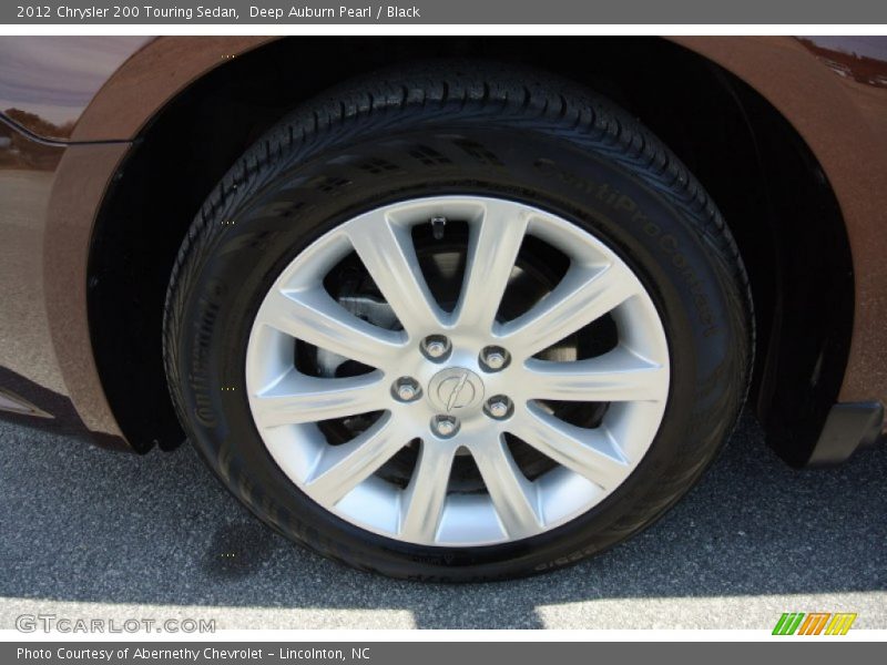 Deep Auburn Pearl / Black 2012 Chrysler 200 Touring Sedan