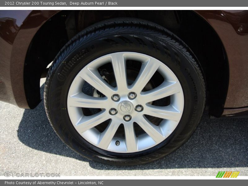 Deep Auburn Pearl / Black 2012 Chrysler 200 Touring Sedan