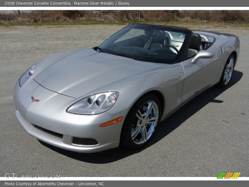 Machine Silver Metallic / Ebony 2008 Chevrolet Corvette Convertible