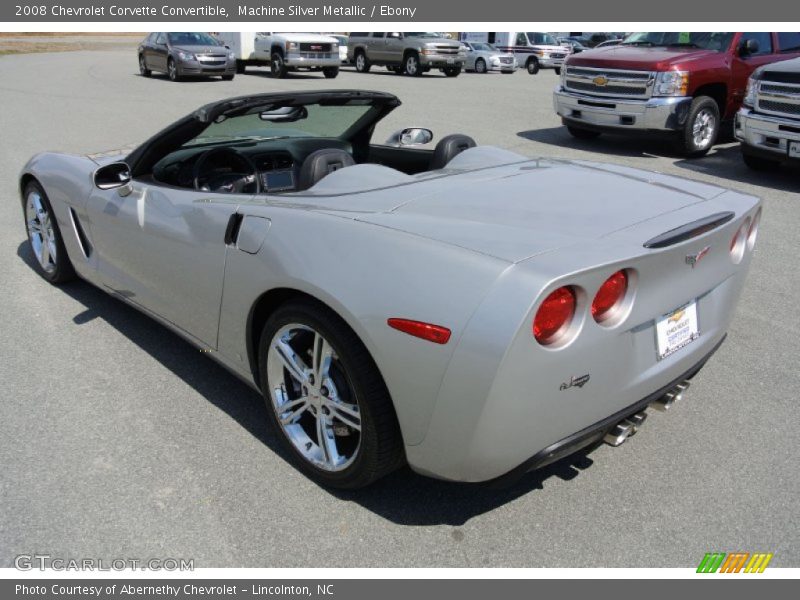 Machine Silver Metallic / Ebony 2008 Chevrolet Corvette Convertible