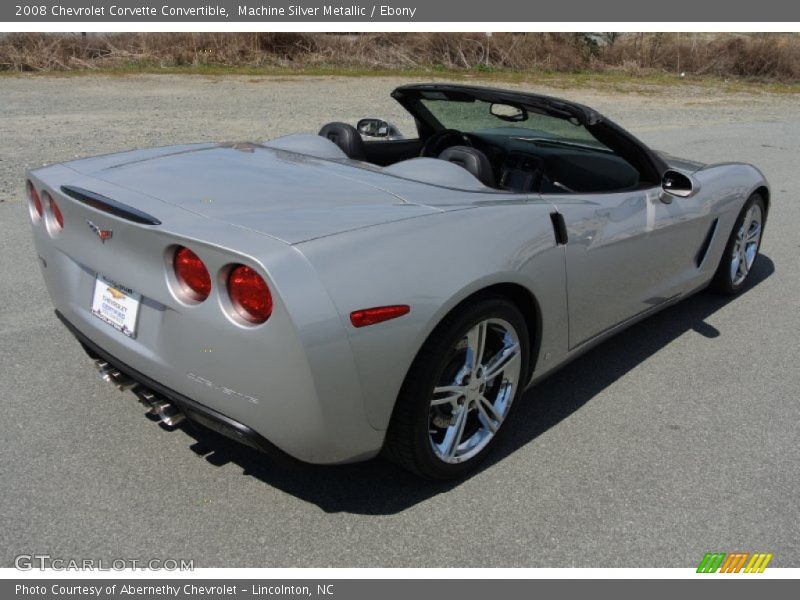 Machine Silver Metallic / Ebony 2008 Chevrolet Corvette Convertible
