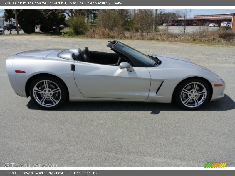 Machine Silver Metallic / Ebony 2008 Chevrolet Corvette Convertible