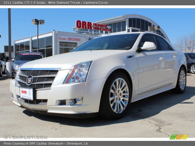 White Diamond Tricoat / Cashmere/Cocoa 2011 Cadillac CTS 3.6 Sedan
