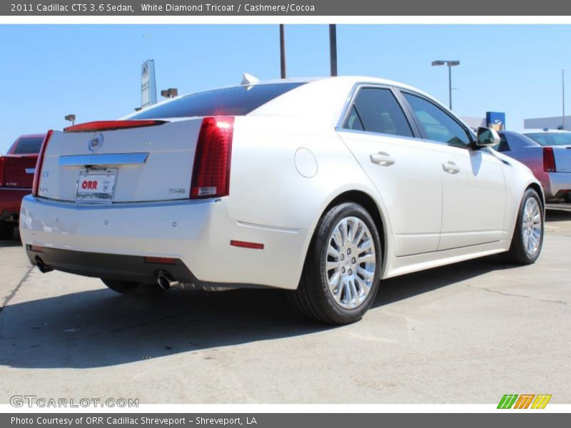 White Diamond Tricoat / Cashmere/Cocoa 2011 Cadillac CTS 3.6 Sedan