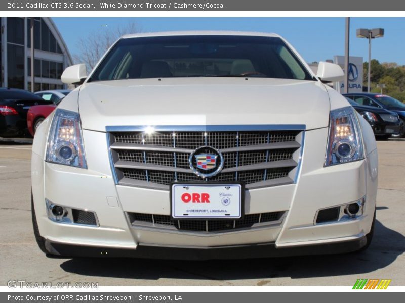 White Diamond Tricoat / Cashmere/Cocoa 2011 Cadillac CTS 3.6 Sedan