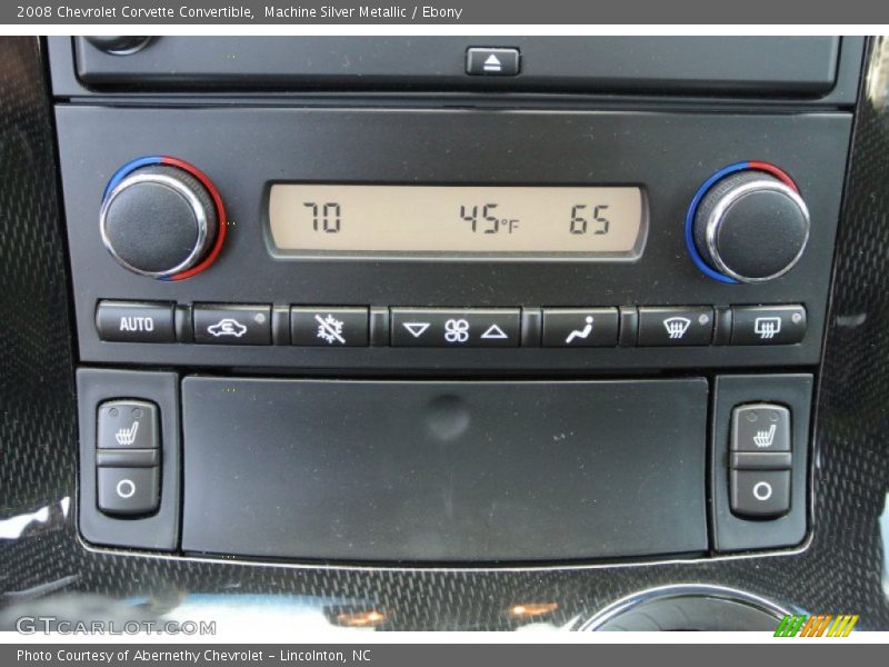 Controls of 2008 Corvette Convertible