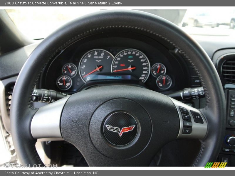 Machine Silver Metallic / Ebony 2008 Chevrolet Corvette Convertible