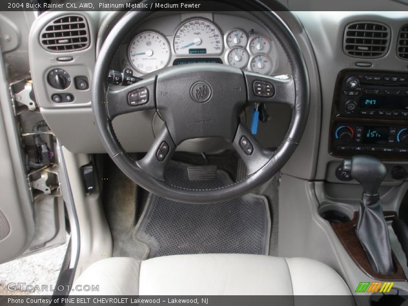 Platinum Metallic / Medium Pewter 2004 Buick Rainier CXL AWD