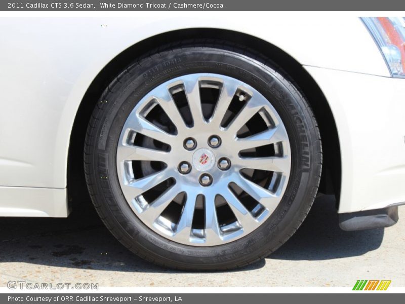 White Diamond Tricoat / Cashmere/Cocoa 2011 Cadillac CTS 3.6 Sedan