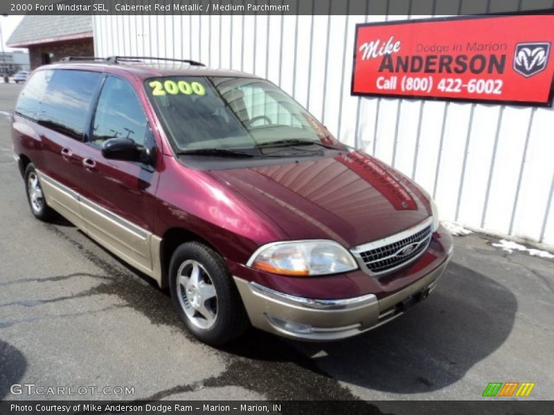 Cabernet Red Metallic / Medium Parchment 2000 Ford Windstar SEL