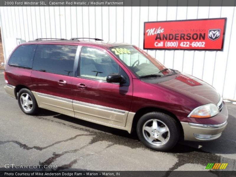 Cabernet Red Metallic / Medium Parchment 2000 Ford Windstar SEL