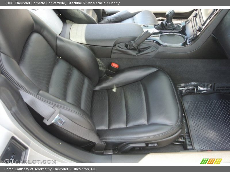 Machine Silver Metallic / Ebony 2008 Chevrolet Corvette Convertible