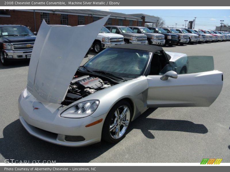 Machine Silver Metallic / Ebony 2008 Chevrolet Corvette Convertible