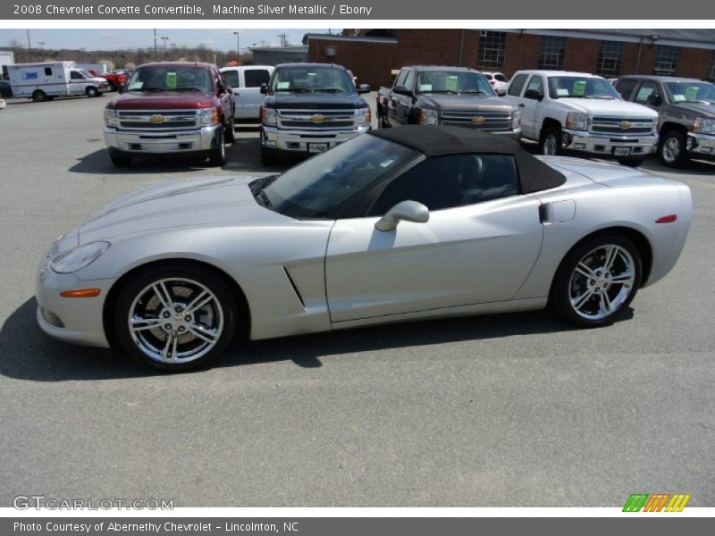 Machine Silver Metallic / Ebony 2008 Chevrolet Corvette Convertible