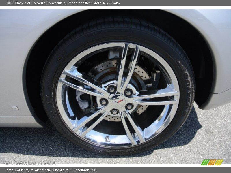 Machine Silver Metallic / Ebony 2008 Chevrolet Corvette Convertible