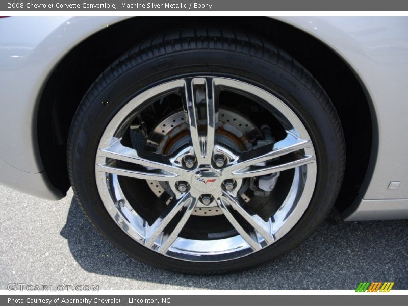 Machine Silver Metallic / Ebony 2008 Chevrolet Corvette Convertible