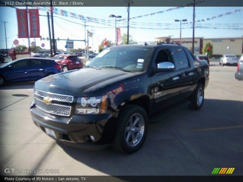 Black / Ebony 2012 Chevrolet Avalanche LS