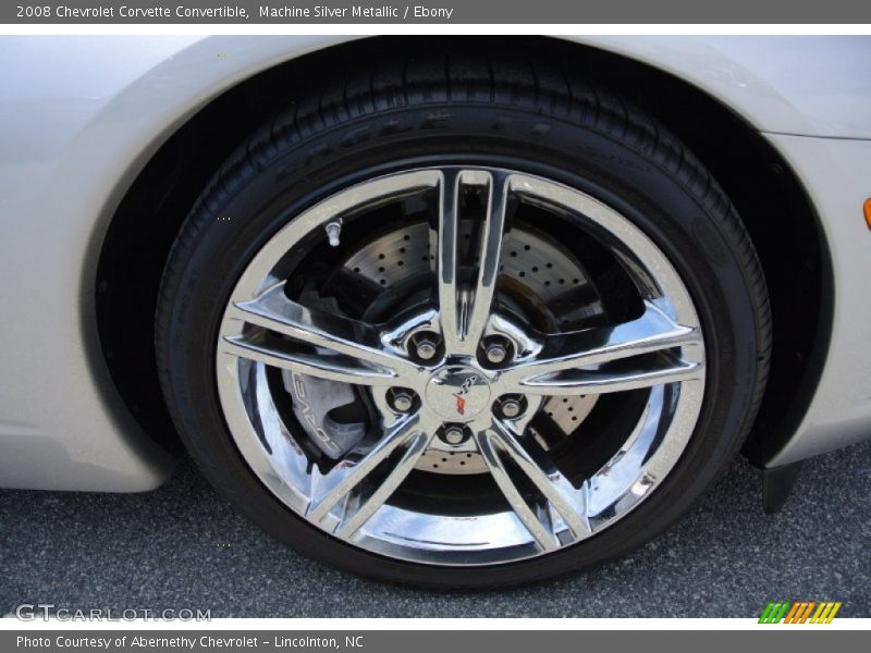 Machine Silver Metallic / Ebony 2008 Chevrolet Corvette Convertible