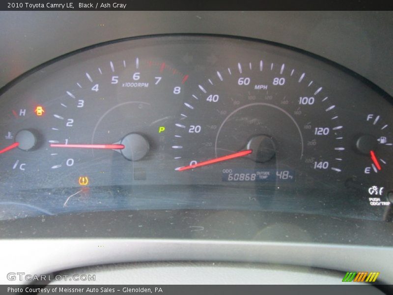 Black / Ash Gray 2010 Toyota Camry LE