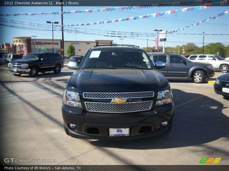 Black / Ebony 2012 Chevrolet Avalanche LS