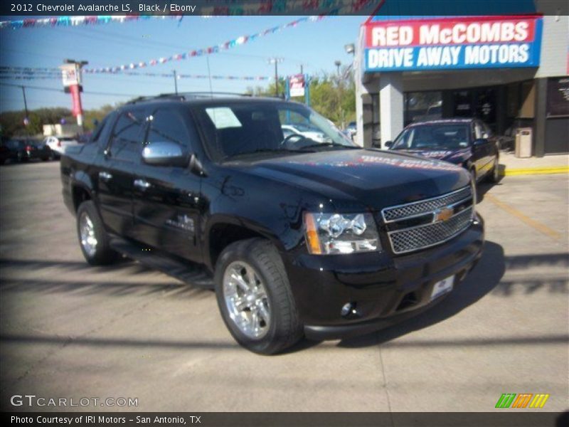 Black / Ebony 2012 Chevrolet Avalanche LS