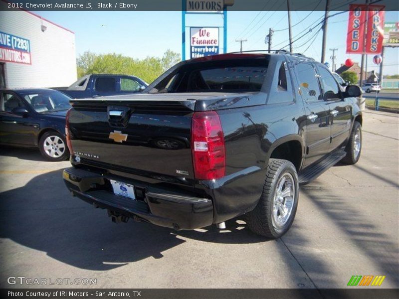Black / Ebony 2012 Chevrolet Avalanche LS