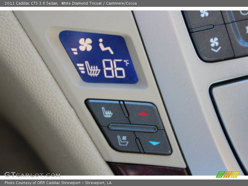 White Diamond Tricoat / Cashmere/Cocoa 2011 Cadillac CTS 3.6 Sedan