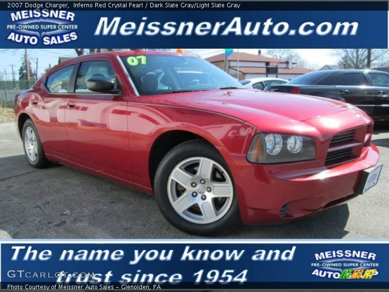 Inferno Red Crystal Pearl / Dark Slate Gray/Light Slate Gray 2007 Dodge Charger