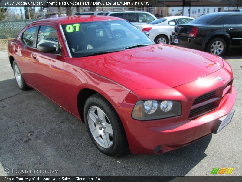 Inferno Red Crystal Pearl / Dark Slate Gray/Light Slate Gray 2007 Dodge Charger