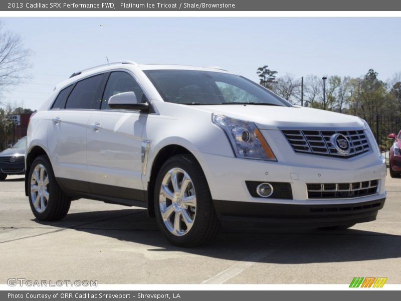 Platinum Ice Tricoat / Shale/Brownstone 2013 Cadillac SRX Performance FWD