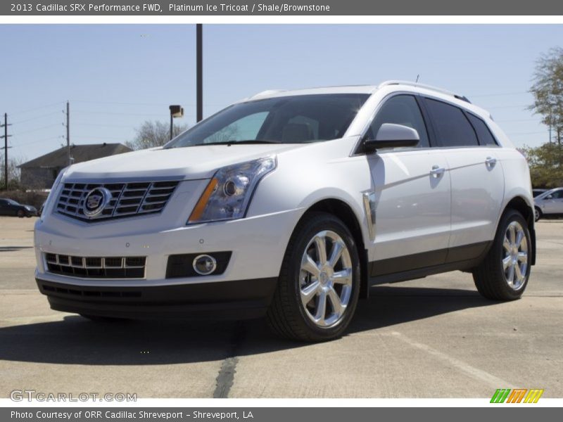 Platinum Ice Tricoat / Shale/Brownstone 2013 Cadillac SRX Performance FWD