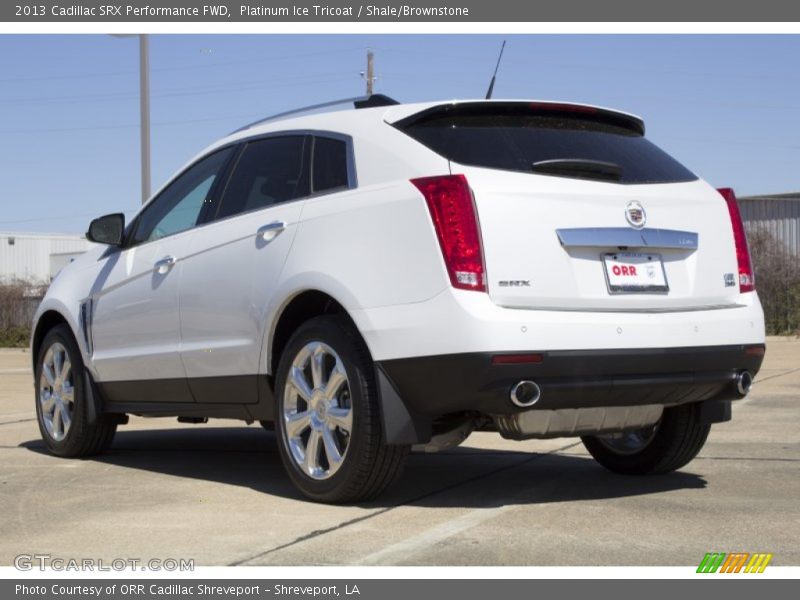 Platinum Ice Tricoat / Shale/Brownstone 2013 Cadillac SRX Performance FWD