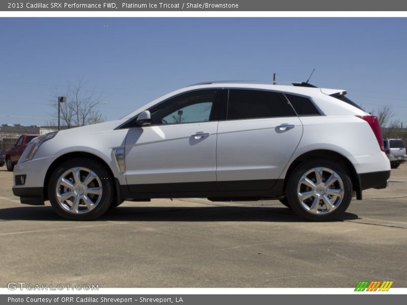 Platinum Ice Tricoat / Shale/Brownstone 2013 Cadillac SRX Performance FWD