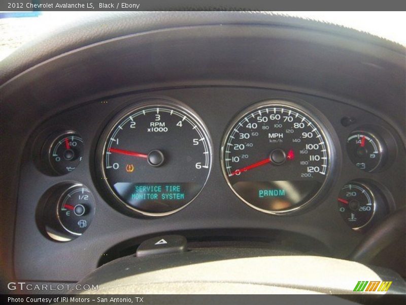 Black / Ebony 2012 Chevrolet Avalanche LS