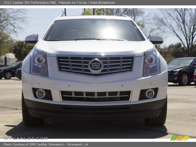Platinum Ice Tricoat / Shale/Brownstone 2013 Cadillac SRX Performance FWD