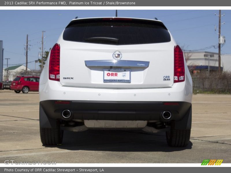 Platinum Ice Tricoat / Shale/Brownstone 2013 Cadillac SRX Performance FWD