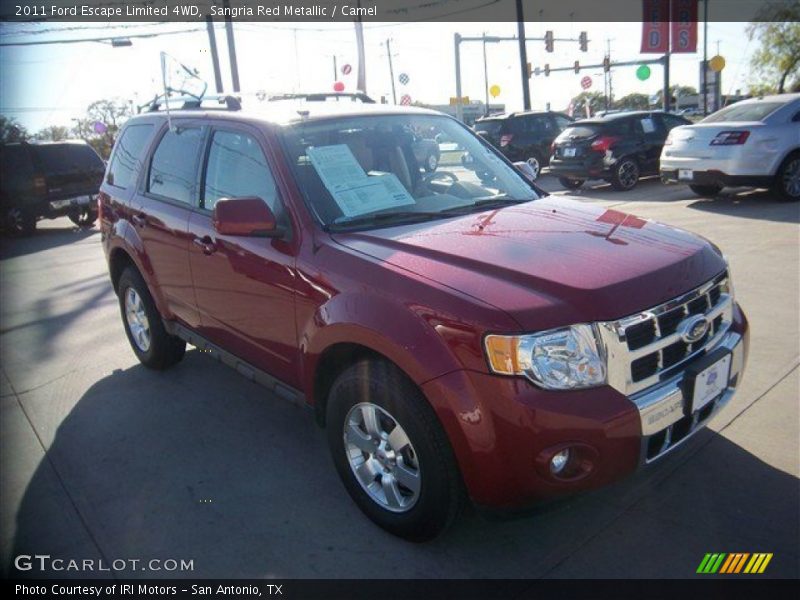 Sangria Red Metallic / Camel 2011 Ford Escape Limited 4WD
