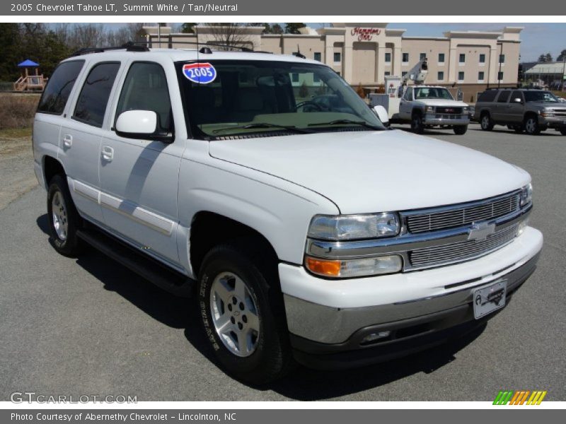 Summit White / Tan/Neutral 2005 Chevrolet Tahoe LT