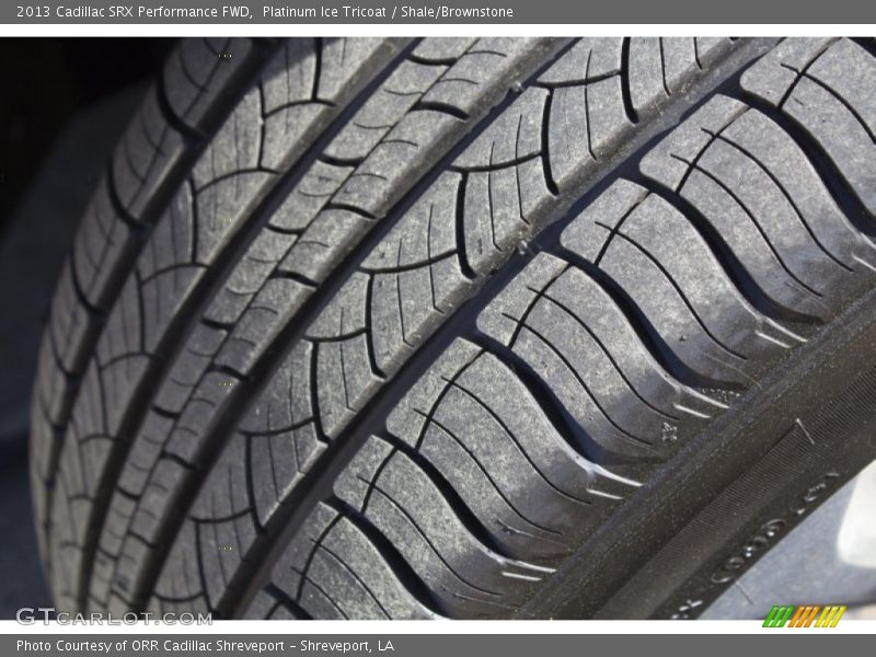 Platinum Ice Tricoat / Shale/Brownstone 2013 Cadillac SRX Performance FWD