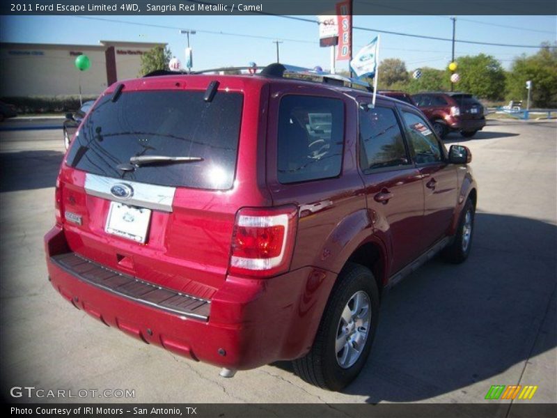 Sangria Red Metallic / Camel 2011 Ford Escape Limited 4WD