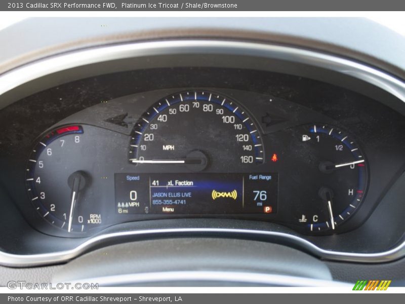 Platinum Ice Tricoat / Shale/Brownstone 2013 Cadillac SRX Performance FWD