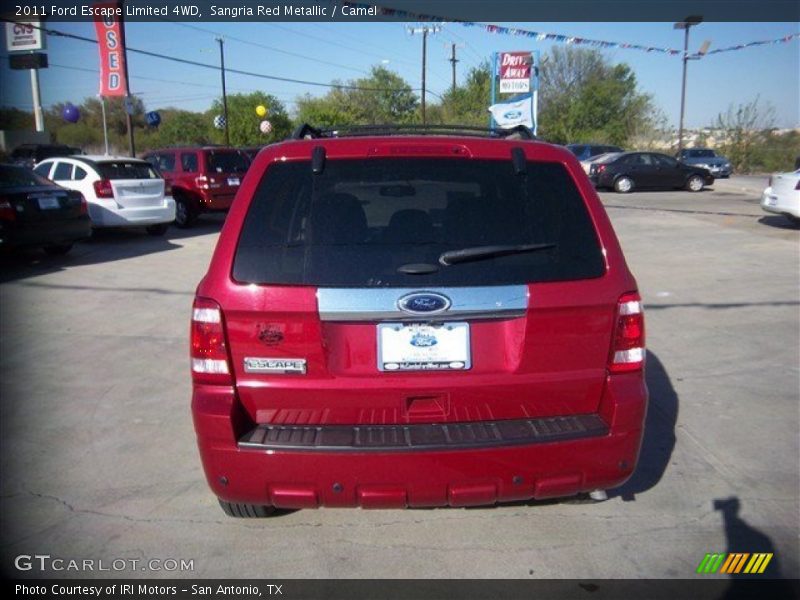 Sangria Red Metallic / Camel 2011 Ford Escape Limited 4WD