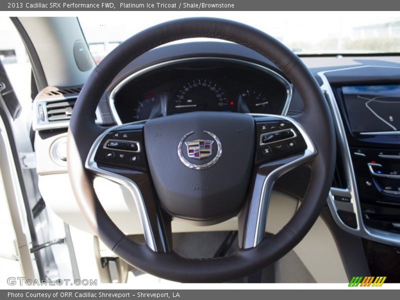 Platinum Ice Tricoat / Shale/Brownstone 2013 Cadillac SRX Performance FWD