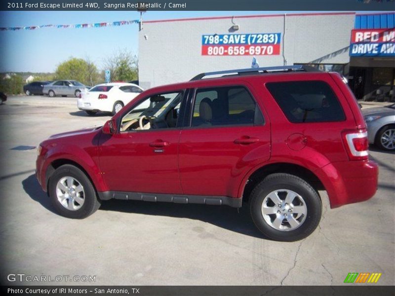 Sangria Red Metallic / Camel 2011 Ford Escape Limited 4WD