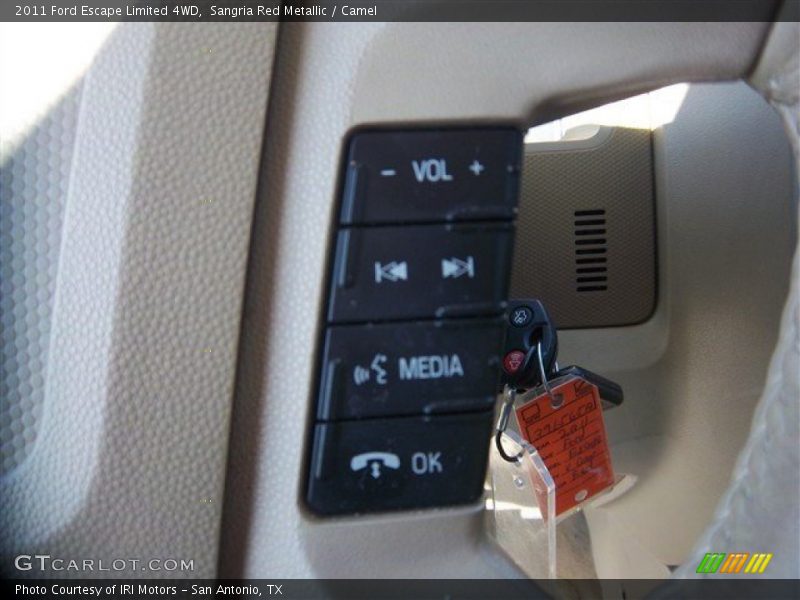 Sangria Red Metallic / Camel 2011 Ford Escape Limited 4WD