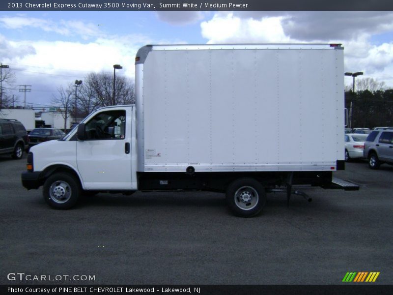 Summit White / Medium Pewter 2013 Chevrolet Express Cutaway 3500 Moving Van