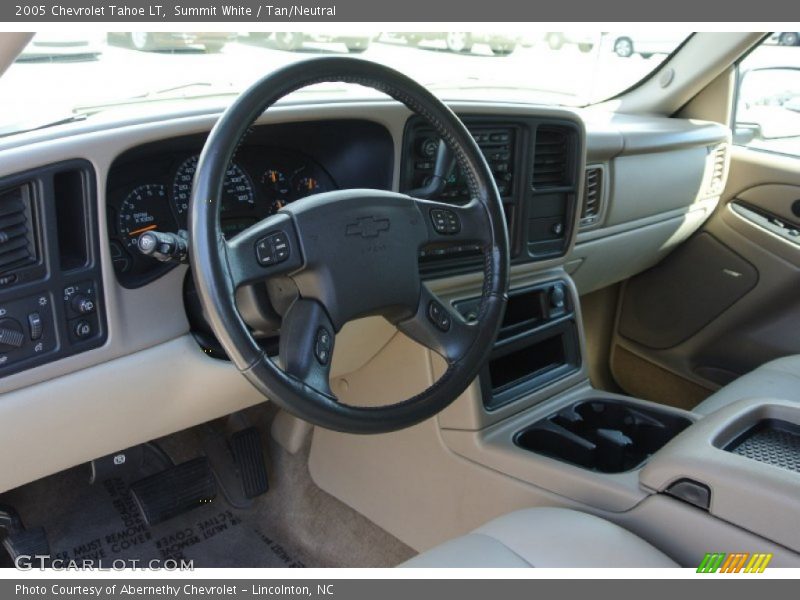 Summit White / Tan/Neutral 2005 Chevrolet Tahoe LT